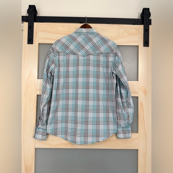 🤠 Wrangler 20X Western Plaid Snap Button Shirt | Men’s Large - Picture 2 of 5